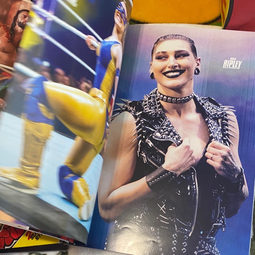 2 Wwe Official Program With Bold Multicolor Desig… - image 5